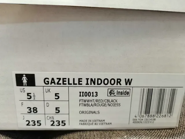 Adidas Gazelle Hello Kitty Collaboration Gray Red Lifestyle Sneakers 2