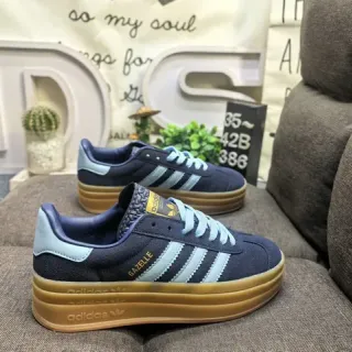 Adidas Gazelle Navy and Light Blue Suede Lifestyle Sneakers