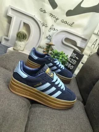 Adidas Gazelle Navy and Light Blue Suede Lifestyle Sneakers 9