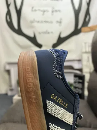 Adidas Gazelle Navy Blue Suede Lifestyle Sneakers 3