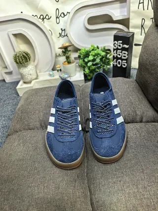 Adidas Gazelle Navy Blue Suede Lifestyle Sneakers 10
