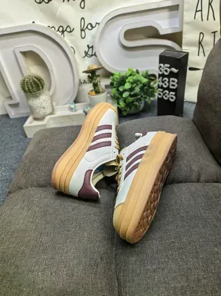 Adidas Gazelle Pink and White Lifestyle Sneakers 6