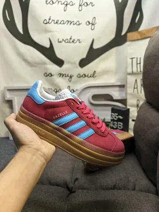 Adidas Gazelle Pink and White Lifestyle Sneakers 15