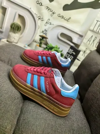 Adidas Gazelle Pink and White Lifestyle Sneakers 17