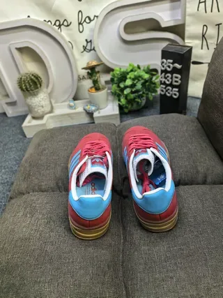 Adidas Gazelle Pink and White Lifestyle Sneakers 18
