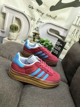 Adidas Gazelle Pink and White Lifestyle Sneakers 19