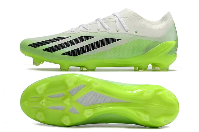 Adidas 绿白 低帮 合成鞋面 霓虹青柠 外底 硬地 足球鞋 6