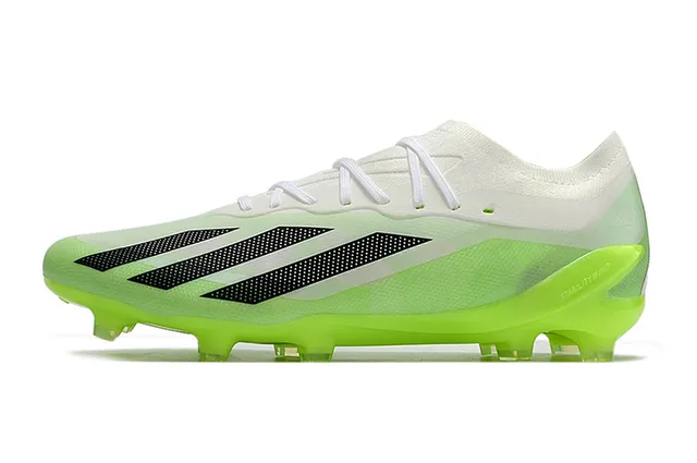Adidas 绿白 低帮 合成鞋面 霓虹青柠 外底 硬地 足球鞋 7