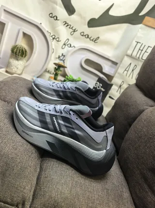 Adidas Hyperboost Gray Black Running Shoes 7