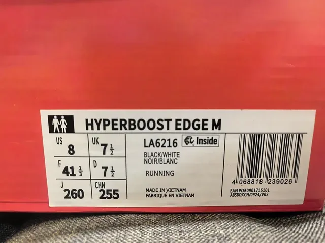 Adidas Hyperboost White Black Lifestyle Sneakers 22