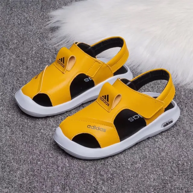 Adidas Crianças Sandálias Casuais Brancas e Pretas 5