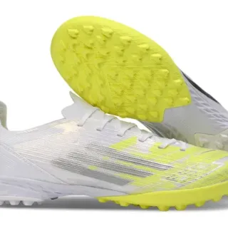 Adidas Liga Strike Blanco Amarillo Zapatos de Fútbol Turf