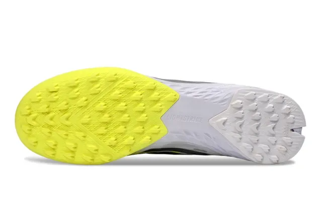 Adidas Liga Strike Branco Amarelo Sapatos de Futebol Turf 5