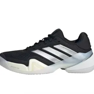 Adidas Lightstrike Pro Black Silver Mesh Upper Metallic Three Stripes Lifestyle Sneakers