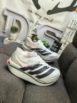Adidas Lightstrike Pro Evo White Black Pink Running Shoes 9