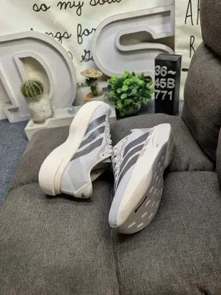 Adidas Lightstrike Pro Off-White and Gray Lifestyle Sneakers 6
