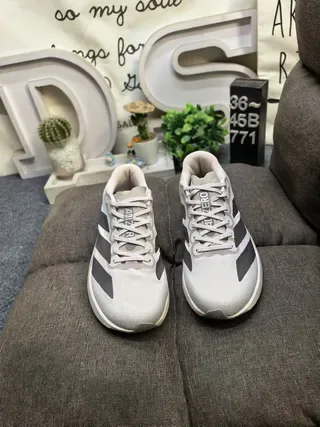 Adidas Lightstrike Pro Off-White and Gray Lifestyle Sneakers 10