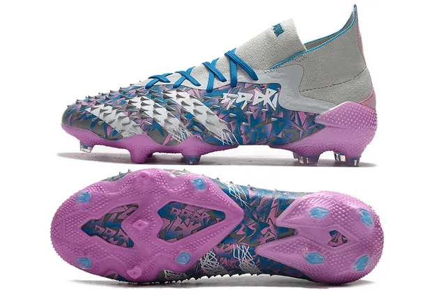 Adidas Multicolore Blanc Bas Ajustement Chaussette Partie Supérieure Impression Abstraite Camo Sol Ferme Chaussures de Football 20