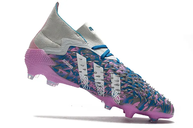 Adidas Multicolore Blanc Bas Ajustement Chaussette Partie Supérieure Impression Abstraite Camo Sol Ferme Chaussures de Football 21