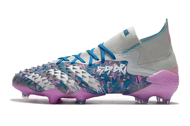 Adidas Multicolore Blanc Bas Ajustement Chaussette Partie Supérieure Impression Abstraite Camo Sol Ferme Chaussures de Football 23