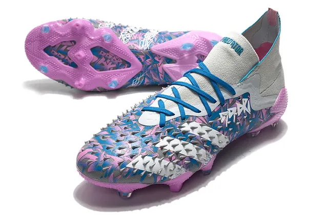 Adidas Multicolore Blanc Bas Ajustement Chaussette Partie Supérieure Impression Abstraite Camo Sol Ferme Chaussures de Football 24