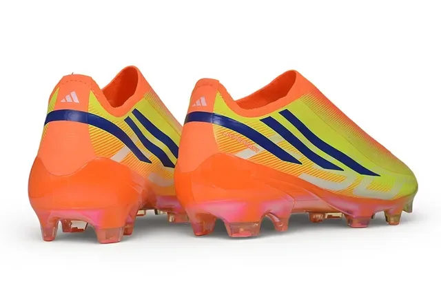 Adidas sapatos de futebol laranja amarelo low-cut upper gradient neon firm-ground 5