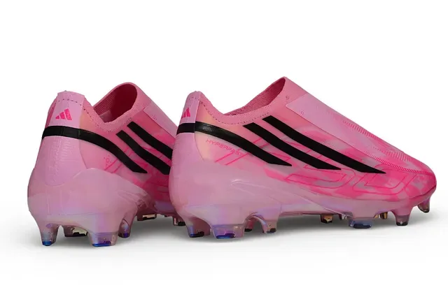 Adidas Chaussures de Football Rosa Noir Iridescent Holographique Upper Sock-Fit Collar Terrain Ferme 5