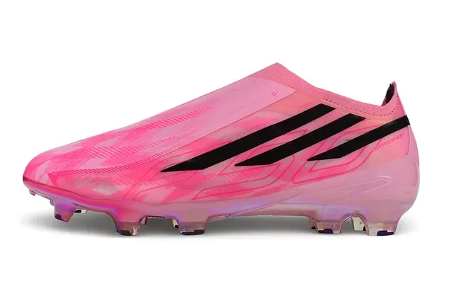 Adidas Chaussures de Football Rosa Noir Iridescent Holographique Upper Sock-Fit Collar Terrain Ferme 7