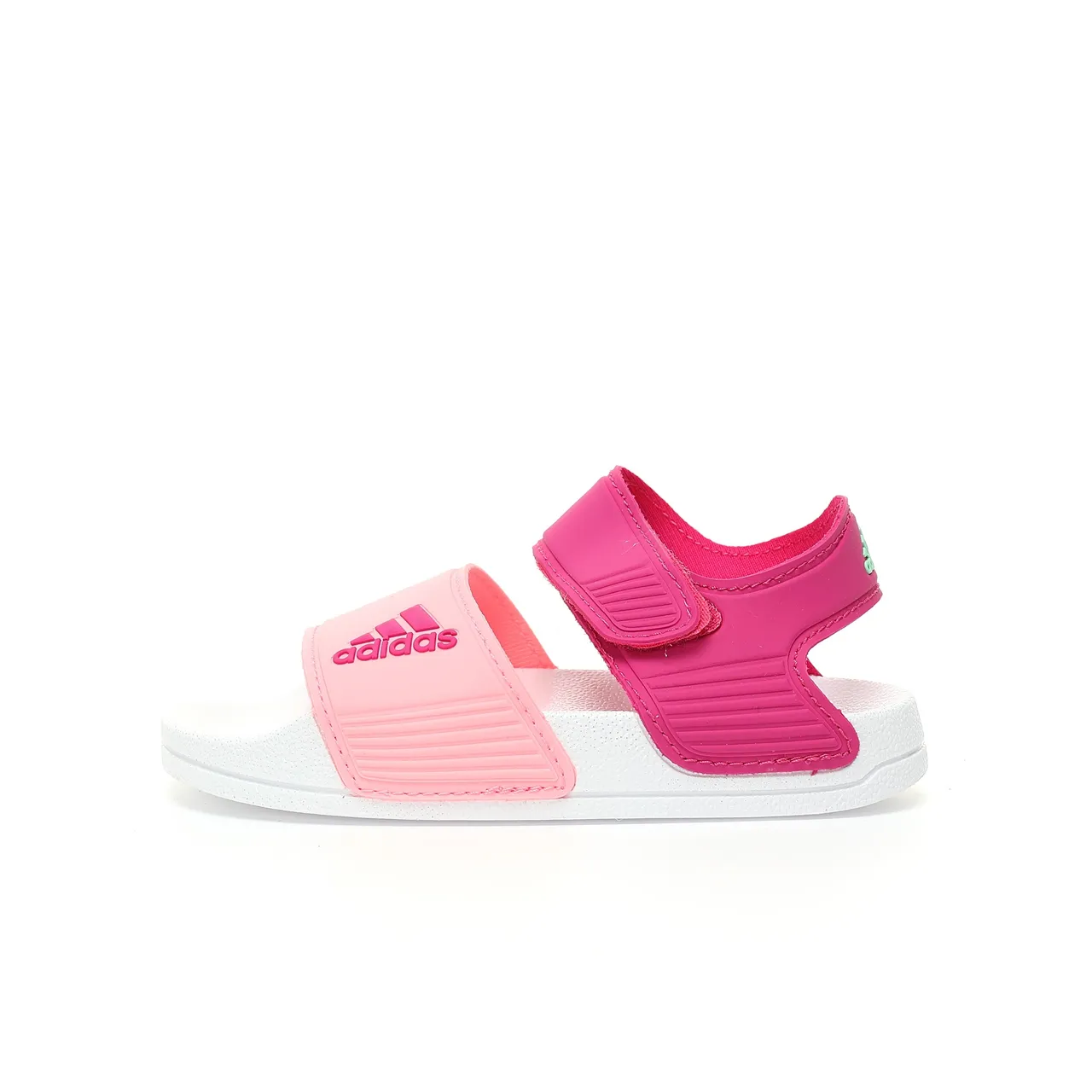 Adidas Rose Rouge Moldeada EVA Suela Ajustable Lanière Velcro Strap Sandales Casual 9