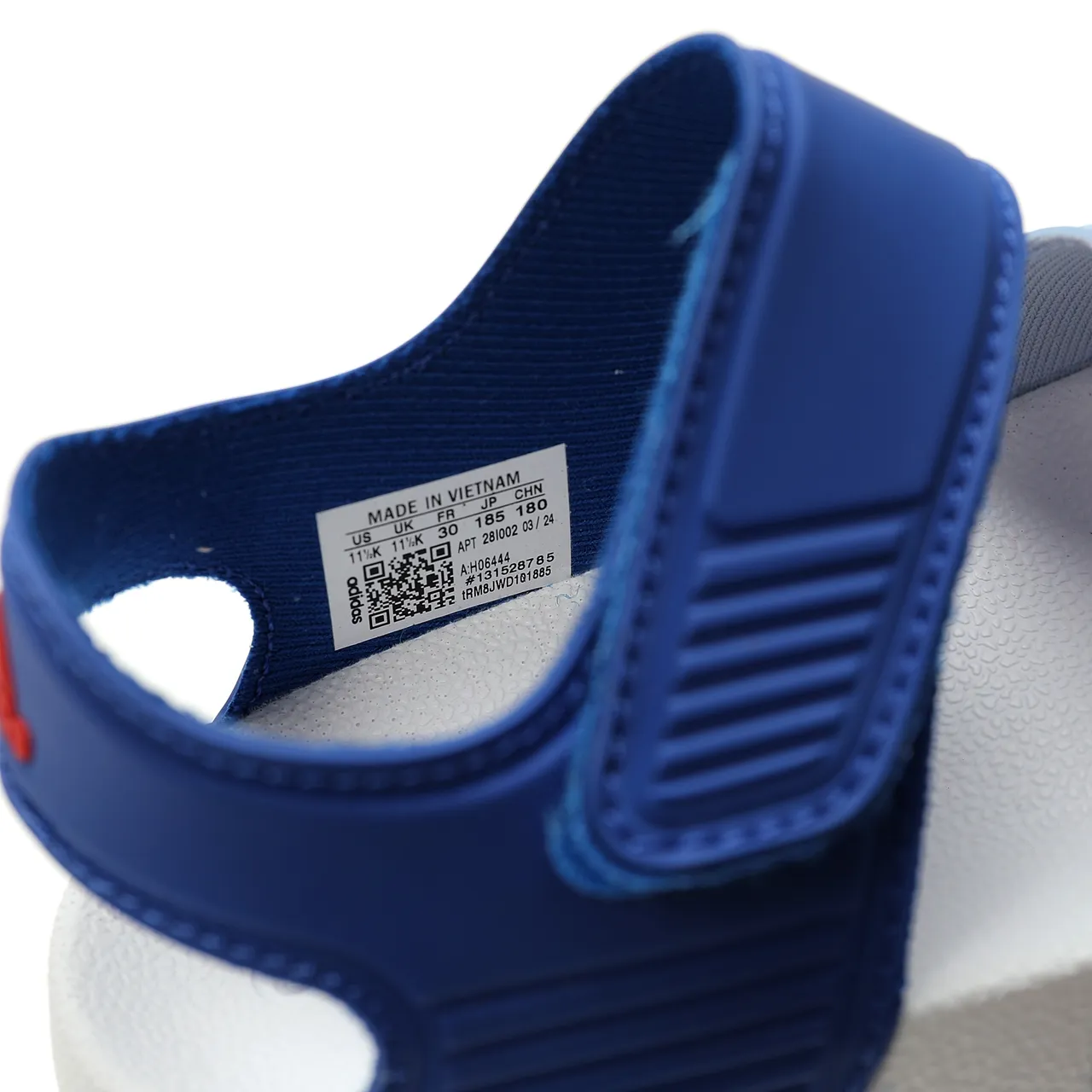 Adidas Rose Rouge Moldeada EVA Suela Ajustable Lanière Velcro Strap Sandales Casual 13