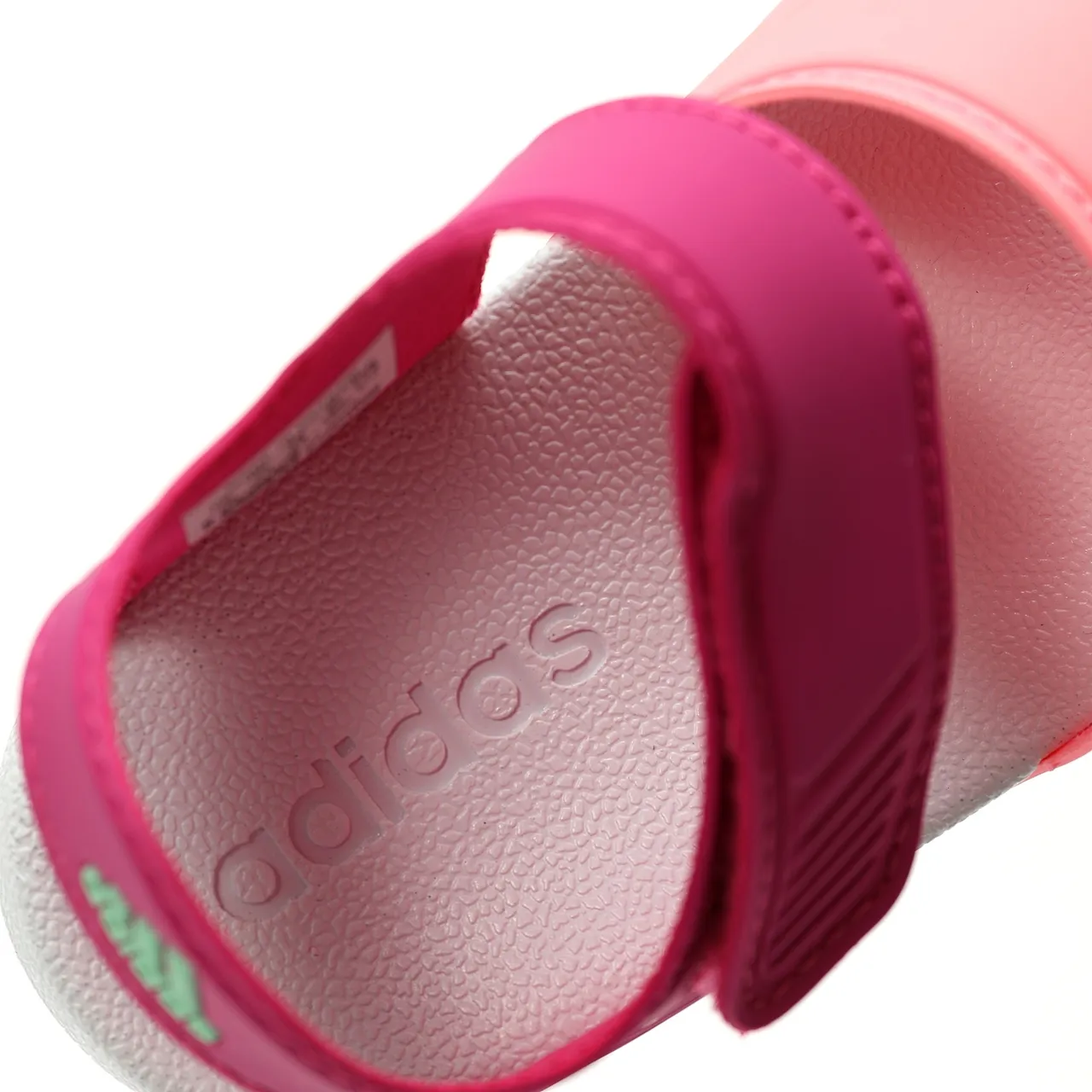 Adidas Rose Rouge Moldeada EVA Suela Ajustable Lanière Velcro Strap Sandales Casual 19