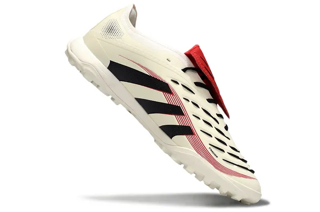 Adidas Predator Beige Noir Bas-Coupé Tige Synthétique Clous Coniques Turf Chaussures de Football 2