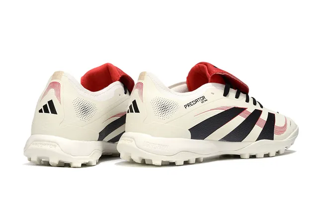 Adidas Predator Beige Noir Bas-Coupé Tige Synthétique Clous Coniques Turf Chaussures de Football 3