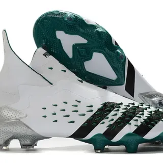 Adidas Predator Mutator White Black Green Firm-Ground Soccer Shoes