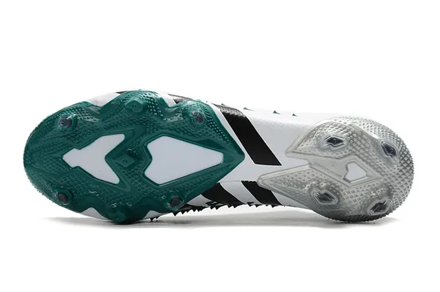 Adidas Predator Mutator White Black Green Firm-Ground Sapatos de futebol 15