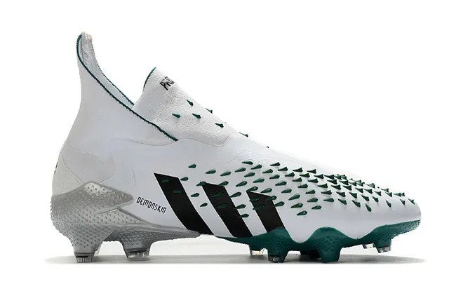 Adidas Predator Mutator White Black Green Firm-Ground Sapatos de futebol 16