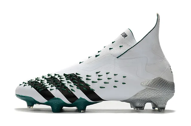 Adidas Predator Mutator White Black Green Firm-Ground Sapatos de futebol 17