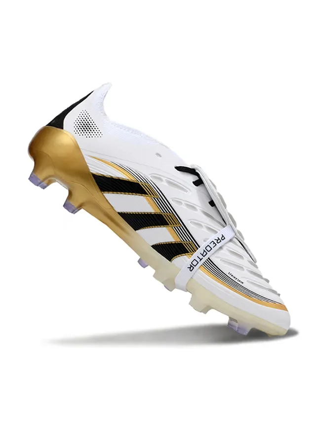 Adidas Predator Blanc Noir Or Firm-Ground Chaussures de Football 2