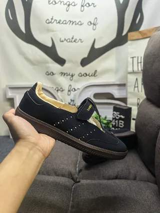 Adidas Samba Black and Cream Mary Jane Shoes 5