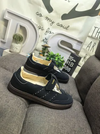 Adidas Samba Black and Cream Mary Jane Shoes 9
