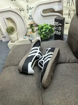 Adidas Samba Black and White Lifestyle Sneakers 6