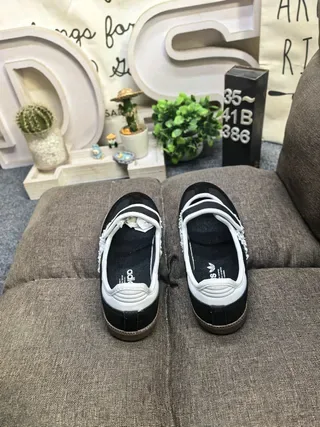 Adidas Samba Black and White Lifestyle Sneakers 8