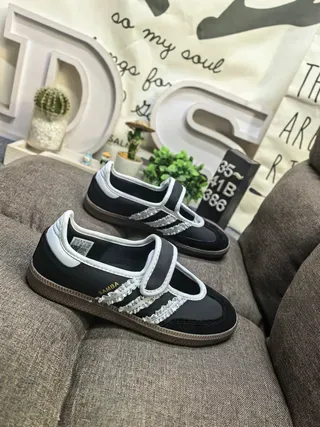 Adidas Samba Black and White Lifestyle Sneakers 9
