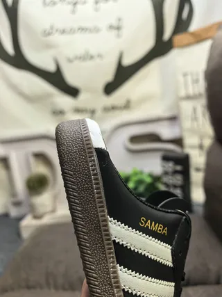 Adidas Samba Black and White Suede Backless Mule Casual Shoes 3