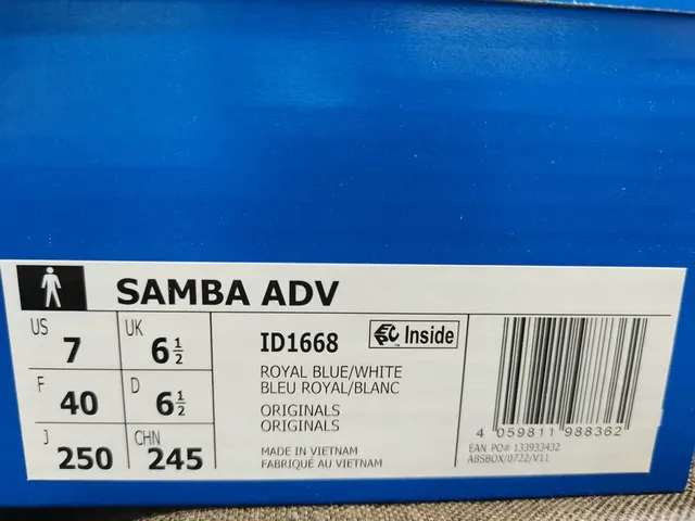 Adidas Samba Blue Suede Lifestyle Sneakers 2