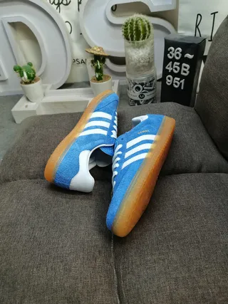 Adidas Samba Blue Suede Lifestyle Sneakers 6