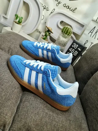 Adidas Samba Blue Suede Lifestyle Sneakers 7