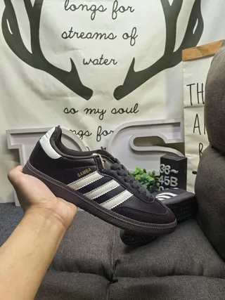 Adidas Samba Brown and White Lifestyle Sneakers 5