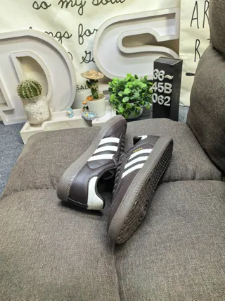 Adidas Samba Brown and White Lifestyle Sneakers 6