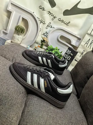 Adidas Samba Brown and White Lifestyle Sneakers 7